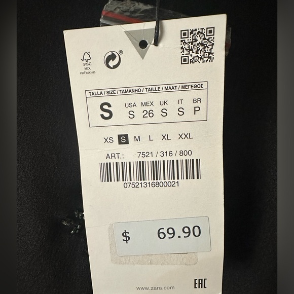 Zara strap slip dress NWT - Picture 2 of 4